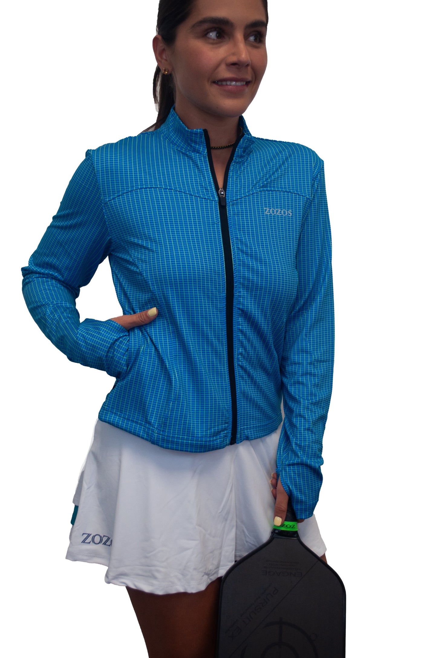 Pickleball Court Print Jacket