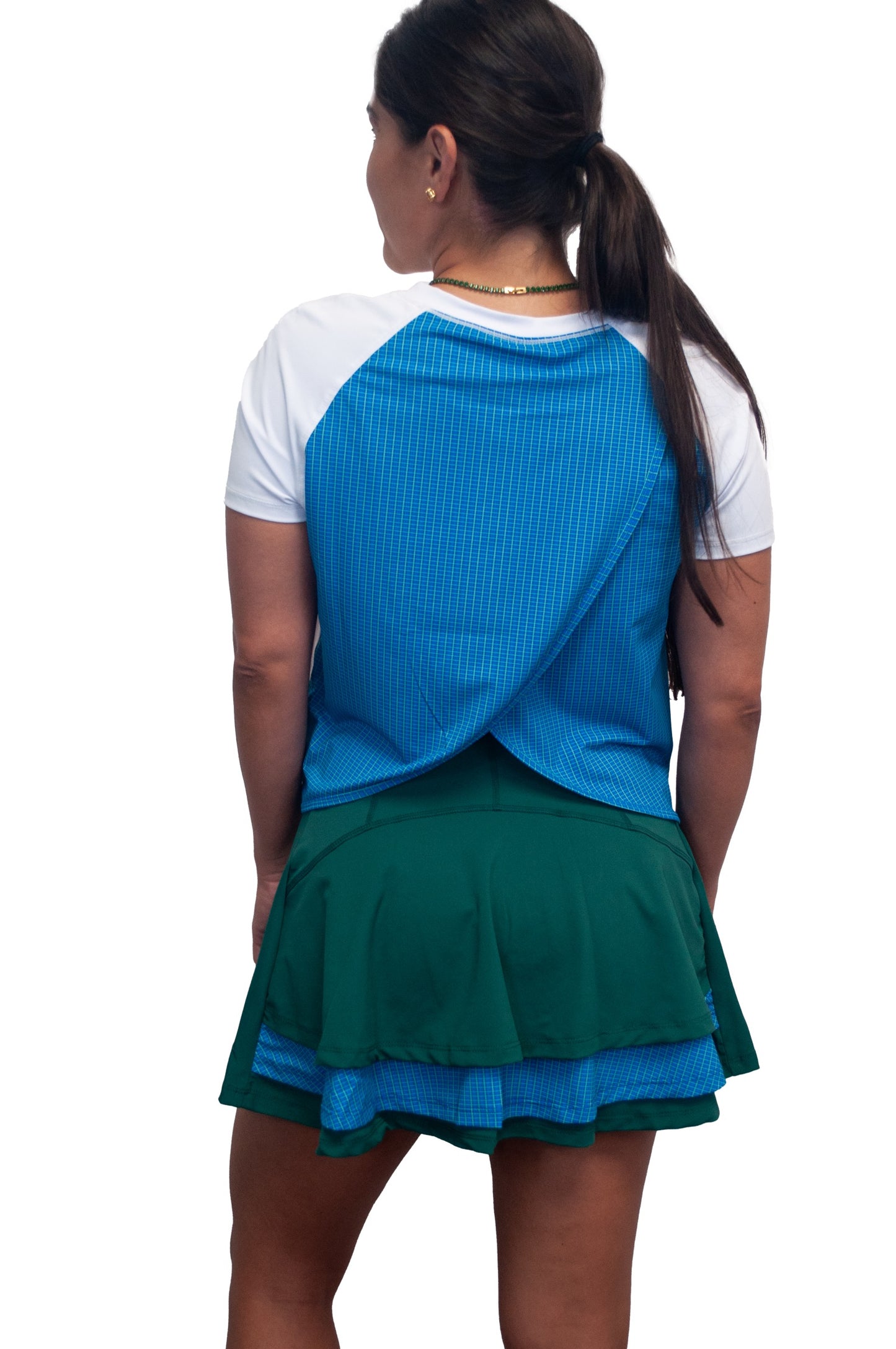 Triple tier ruffle skirt