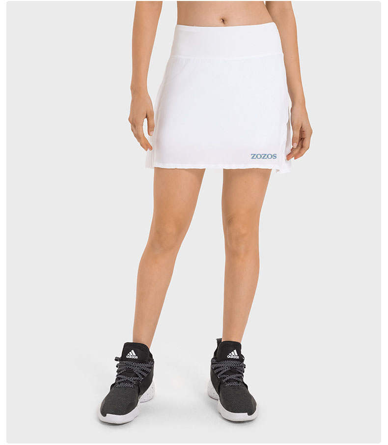 Pleated back skirt