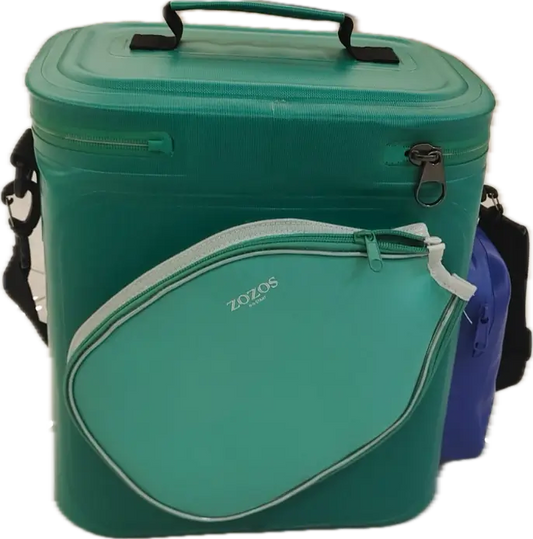 Green hardbody personalized pickleball cooler 30 can capacity