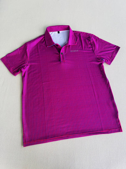 Pickleball Court Print Polo