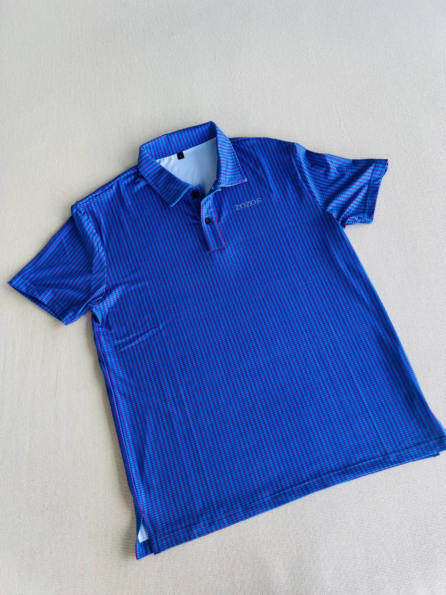 Pickleball Court Print Polo