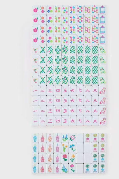 SPICY ORANGE  American Mahjong Tiles- 160 Engraved/Acrylic + Dice