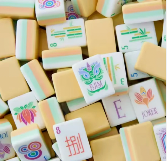 Sunshine American Mahjong 160 Engraved/Acrylic tiles + Dice